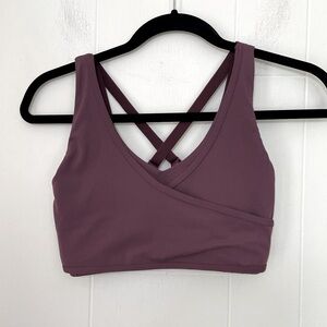 Gymshark Strappy Sports Bra Top Purple Adjustable Activewear ~ Size XS